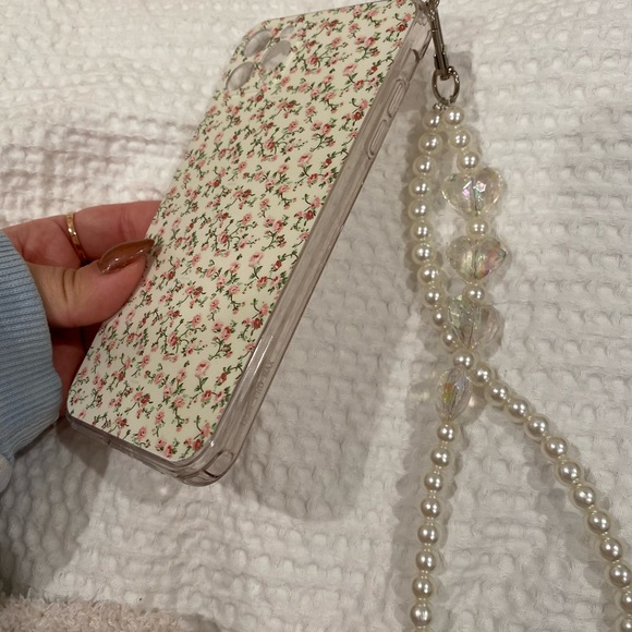 iPhone 11 Max Pro Floral Phone Case with Charm - Picture 4 of 6